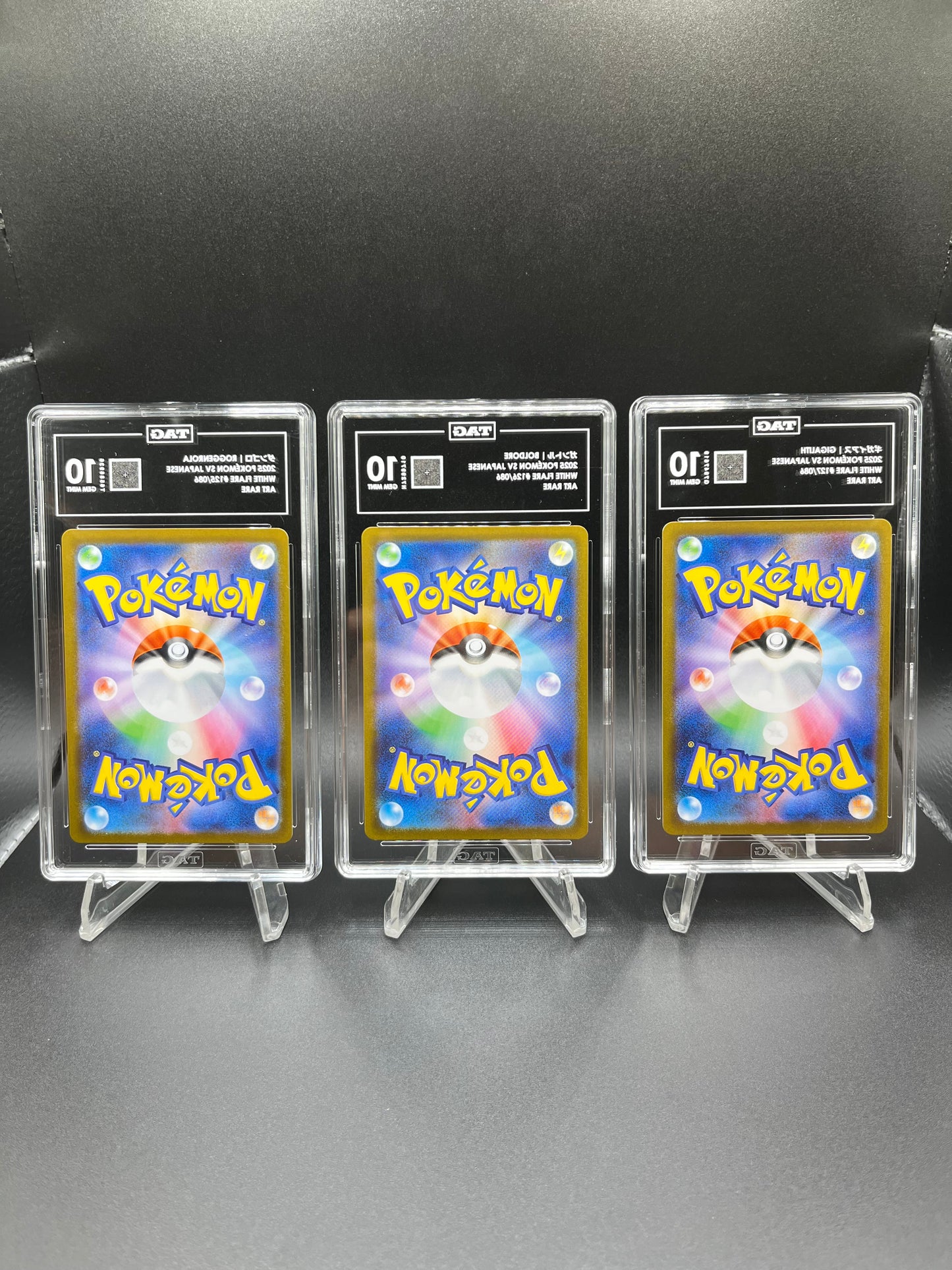 Pokemon TAG 10 Roggenrola, Boldore and Gigalith 2025 White Flare Lot