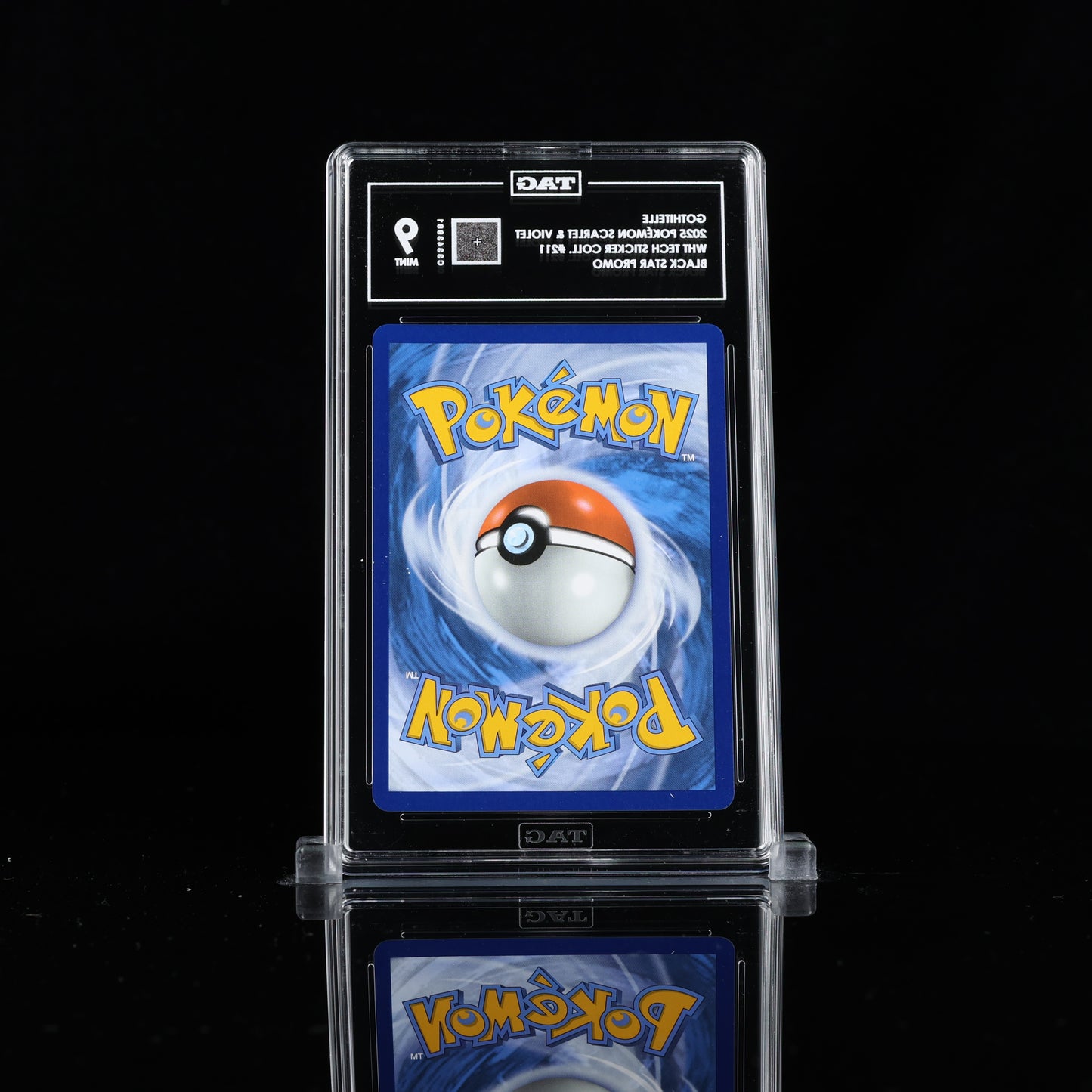 Pokemon TAG 9 Gothitelle #211 2025 White Flare Tech Sticker Collection Promo