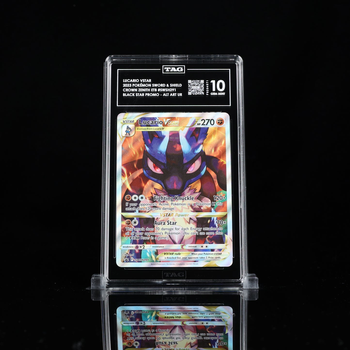 Pokemon TAG 10 Lucario VSTAR #SWSH291 2023 ETB Promo