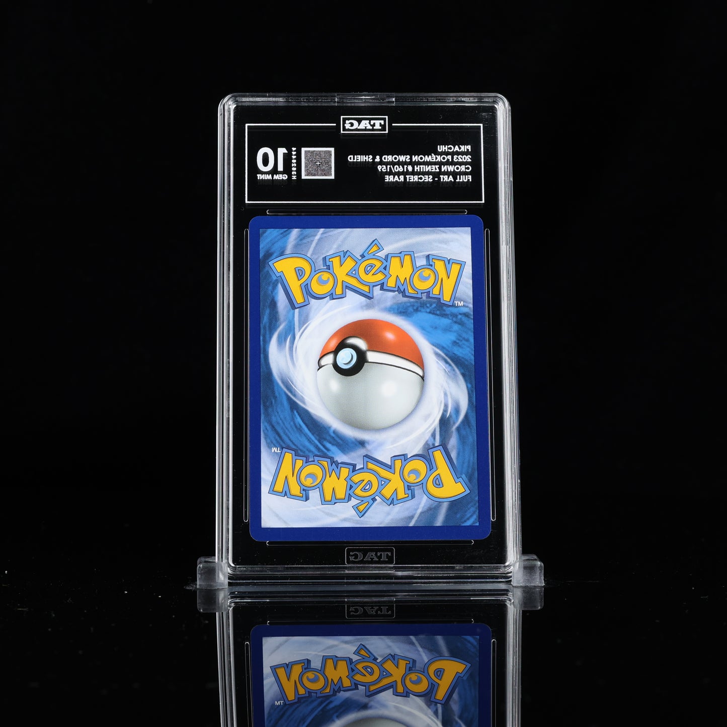 Pokemon TAG 10 Pikachu #160/159 2023 Crown Zenith