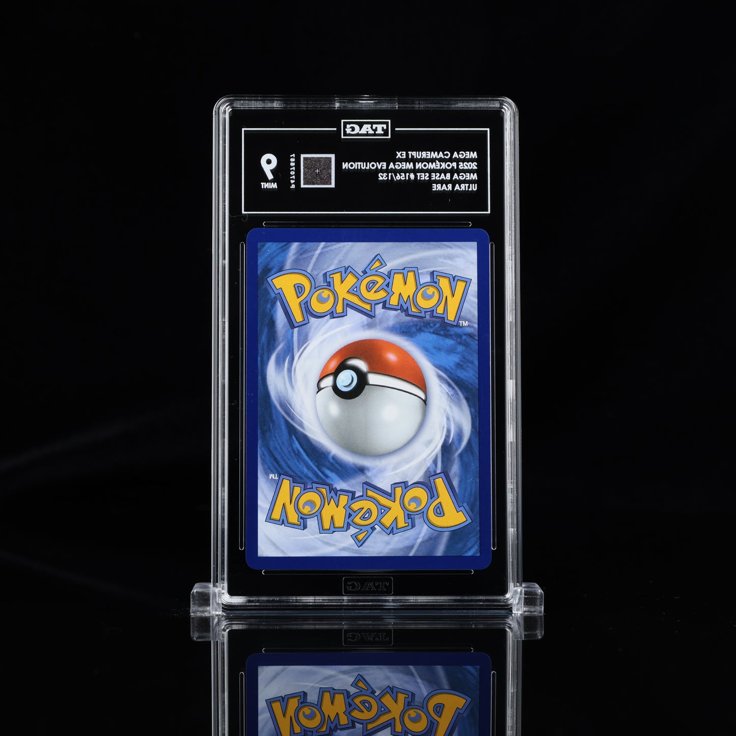 Pokemon TAG 9 Mega Camerupt Ex #156/132 2025 Mega Evolution