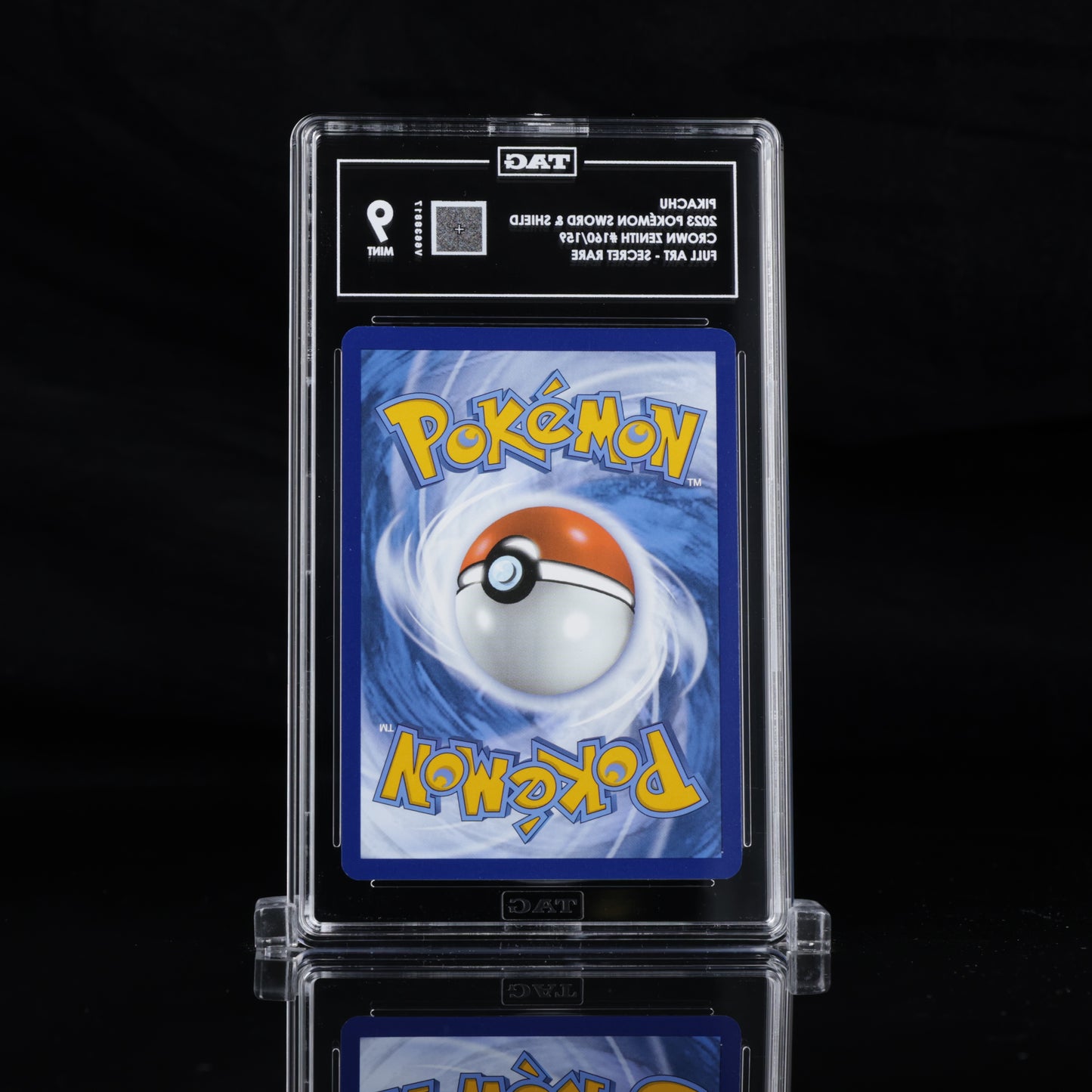 Pokemon TAG 9 Pikachu #160/159 2023 Crown Zenith Secret Rare