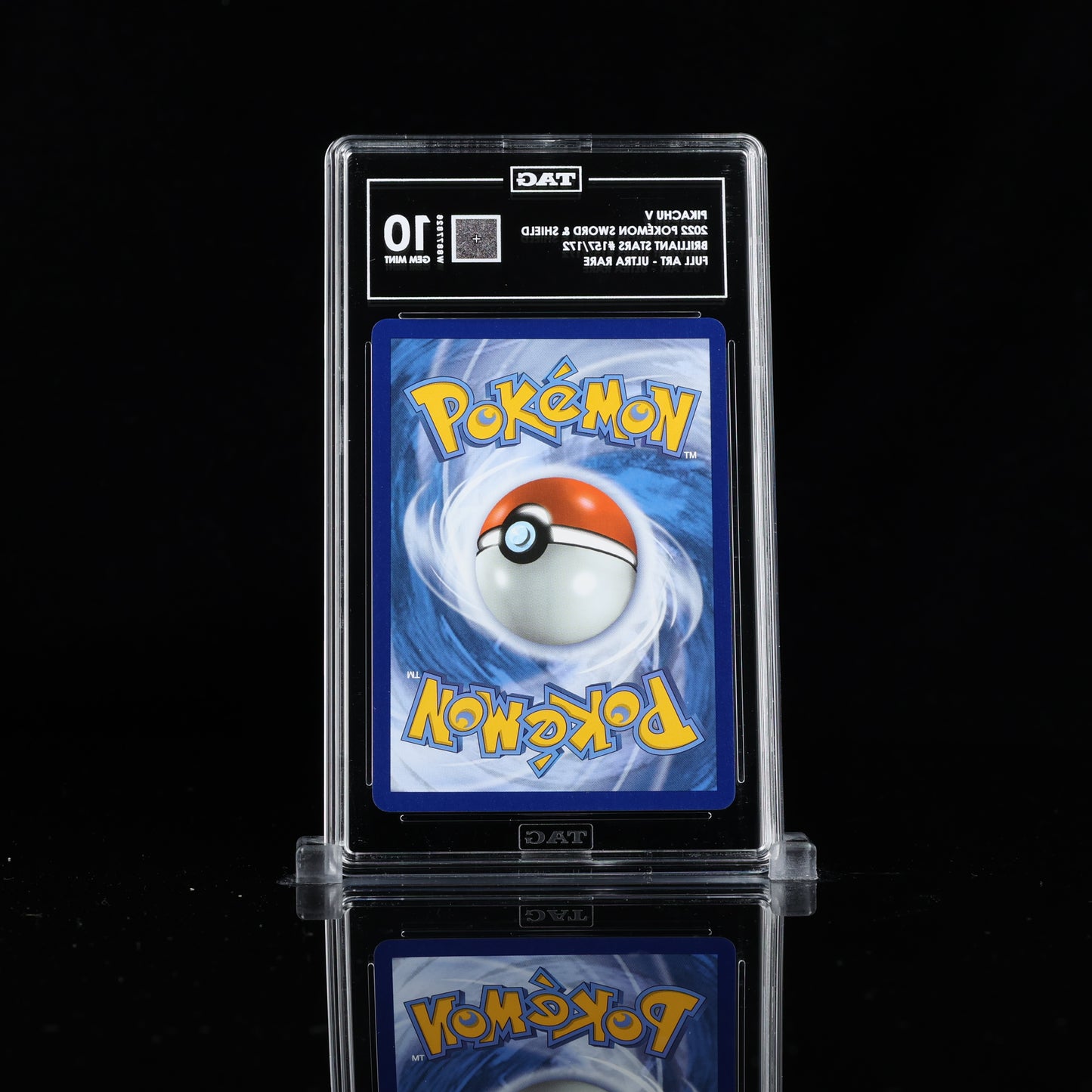 Pokemon TAG 10 Pikachu V #157/172 2022 Brilliant Stars