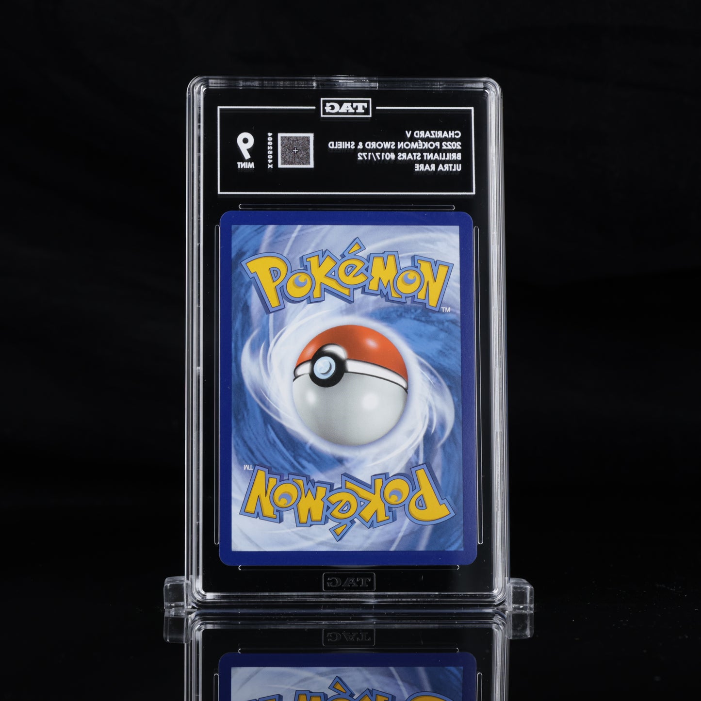 Pokemon TAG 9 Charizard V #017/172 2022 Brilliant Stars Ultra Rare
