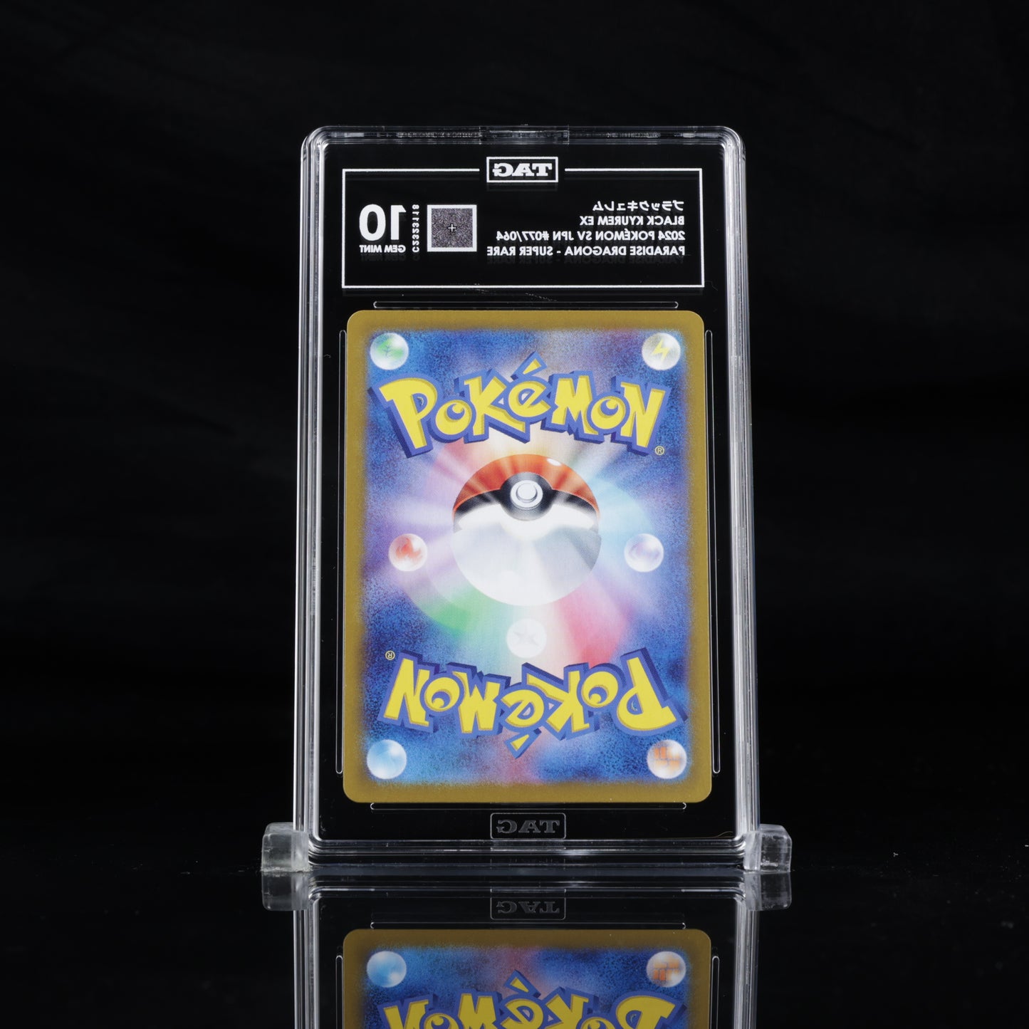 Pokemon TAG 10 Black Kyurem Ex #077/064 2024 Paradise Dragona (JPN)