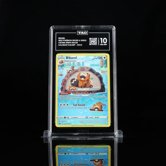 Pokemon TAG 10 Bibarel #GG25 2023 Crown Zenith Galarian Gallery