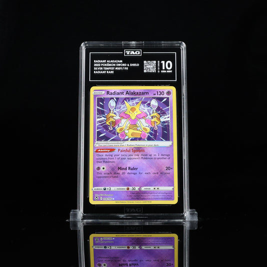 Pokemon TAG 10 Radiant Alakazam #059/195 2022 Silver Tempest
