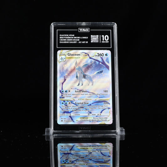 Pokemon TAG 10 Glaceon VSTAR #GG40 2023 Crown Zenith