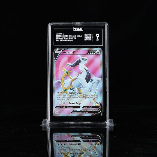 Pokemon TAG 9 Arceus V #165/172 2022 Brilliant Stars