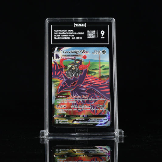 Pokemon TAG 9 Corviknight VMAX #TG19 2022 Silver Tempest
