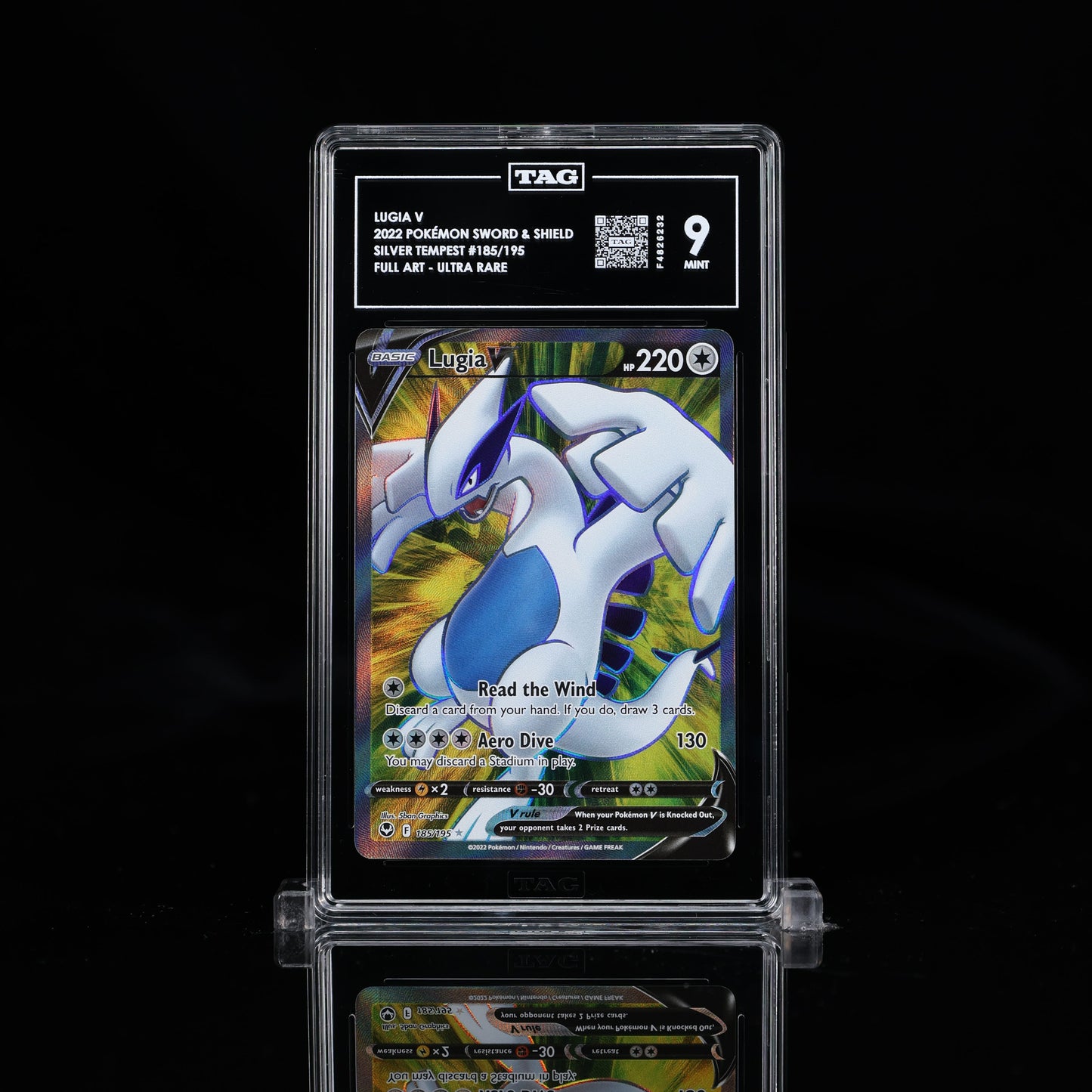 TAG 9 Lugia V #185/195 2022 Silver Tempest