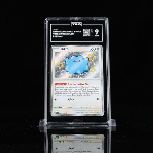 Pokemon TAG 9 Ditto #201/091 2024 Paldean Fates