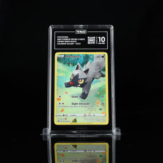 Pokemon TAG 10 Poochyena #GG33 2023 Crown Zenith