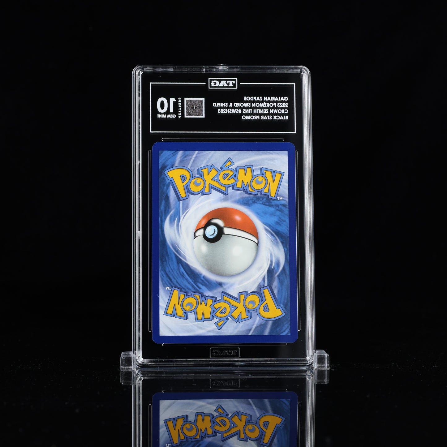 Pokemon TAG 10 Galarian Zapdos #SWSH283 2023 Crown Zenith Promo