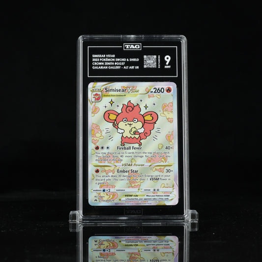 Pokemon TAG 9 Simisear VSTAR #GG37 2023 Crown Zenith