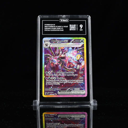 Pokemon TAG 9 Hydreigon Ex #240/191 2024 Surging Sparks
