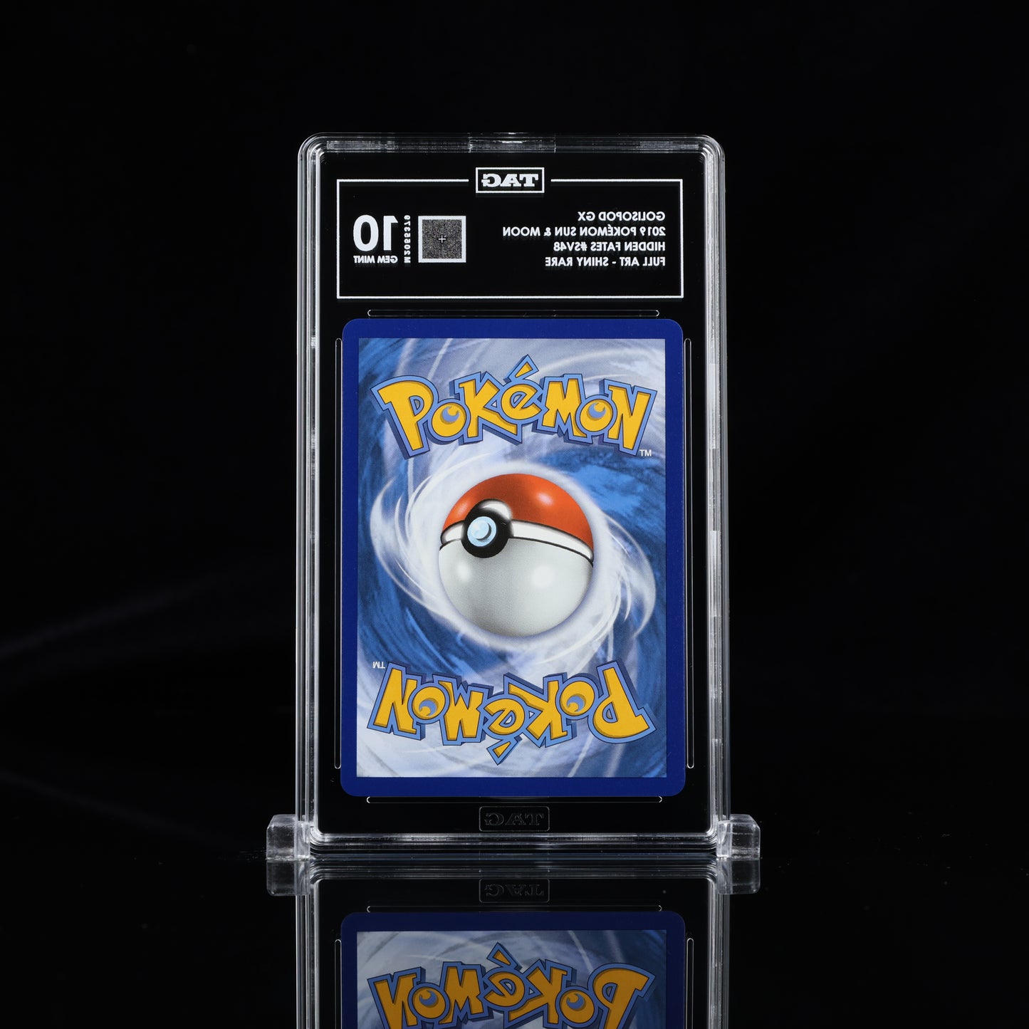 Pokemon TAG 10 Golisopod GX #SV48 2019 Hidden Fates Shiny Vault