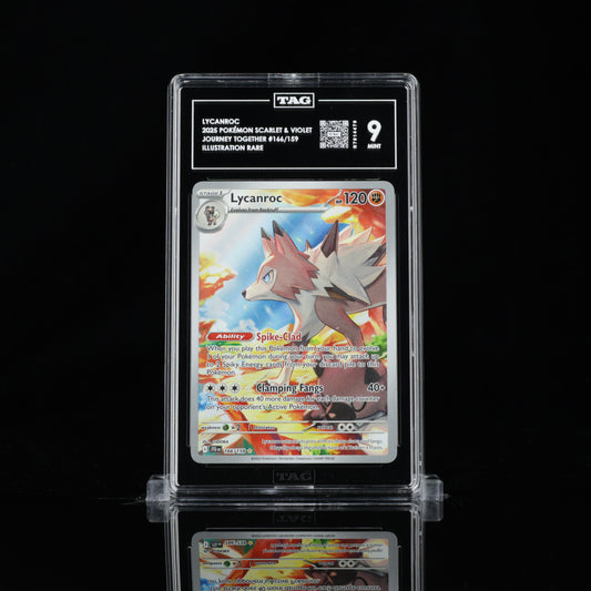 Pokemon TAG 9 Lycanroc #166/159 2025 Journey Together
