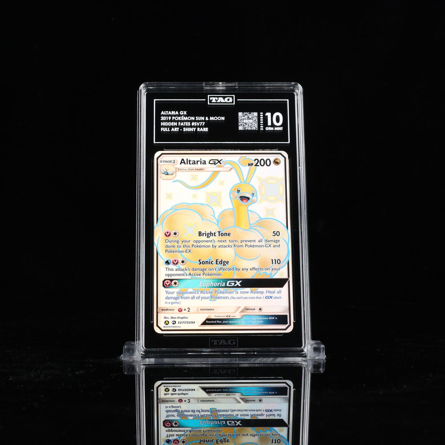 TAG 10 Altaria Gx #SV77 2019 Hidden Fates Shiny Vault
