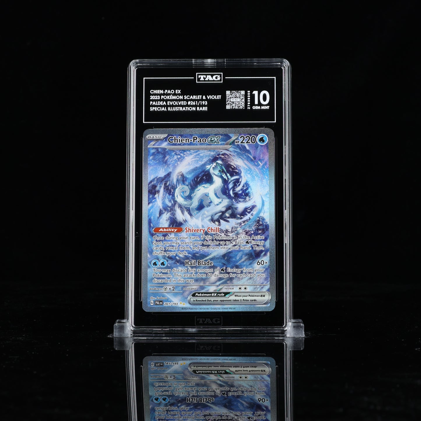 Pokemon TAG 10 Chien-Pao Ex #261/193 2023 Paldea Evolved